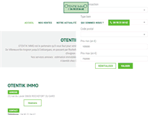 Tablet Screenshot of otentik-immo.com